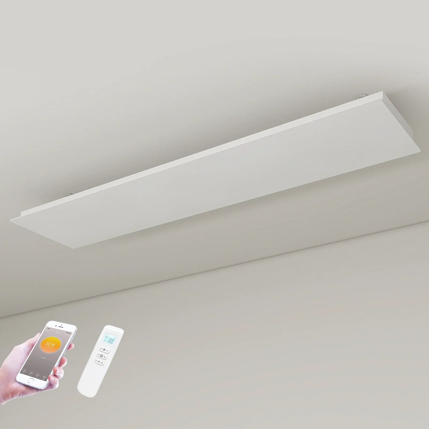 QH-ThermoAura Serie Wifi panel infrarrojo 1700 vatios 129x33 cm