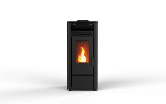 Estufa de pellets - 9,6 kW 80 - 90 m² - 5 niveles - temporizador - CR13
