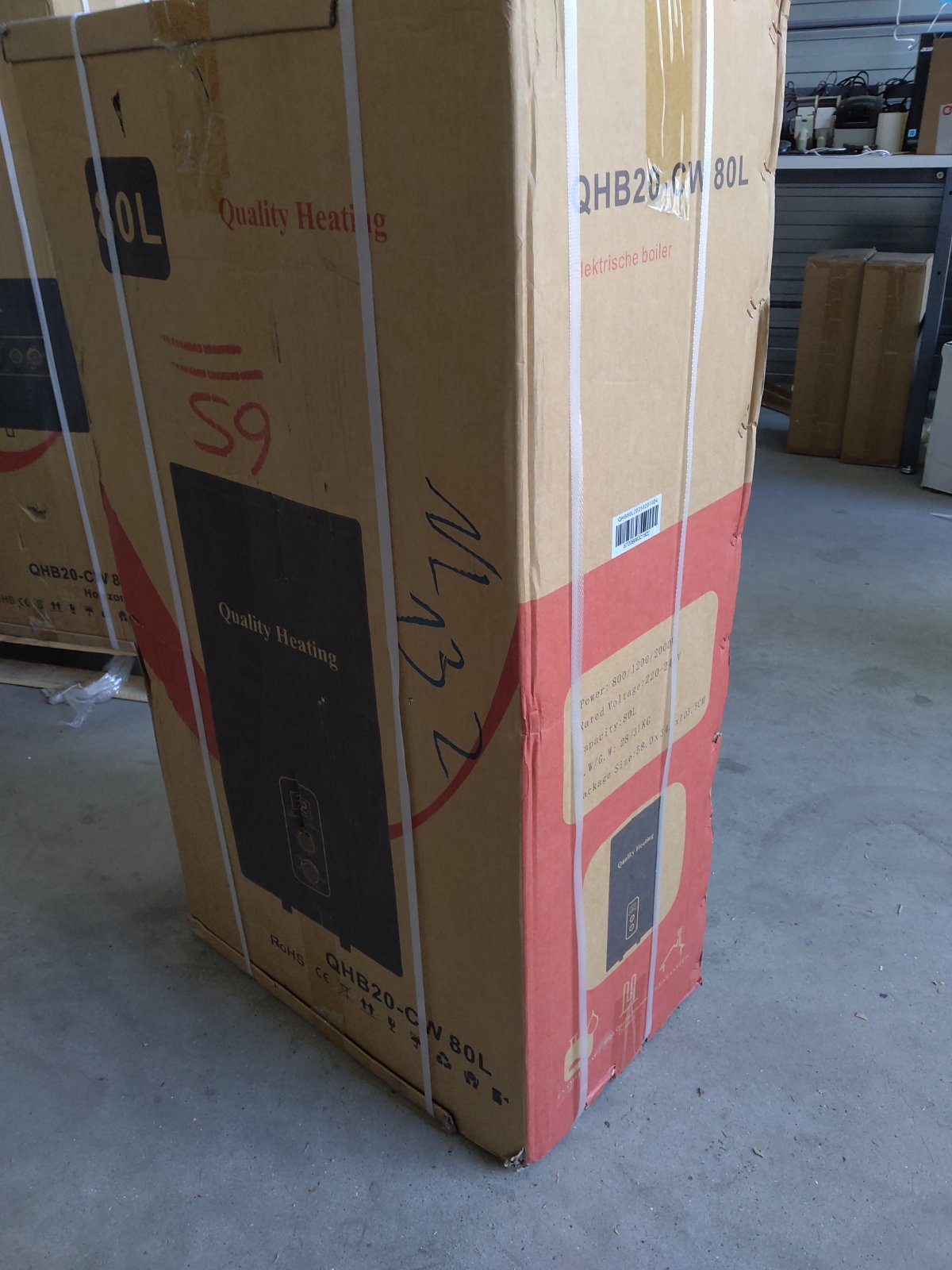 Tweedekans - 80 Liter QH dual tank elektrische boiler met digitale bediening - Default