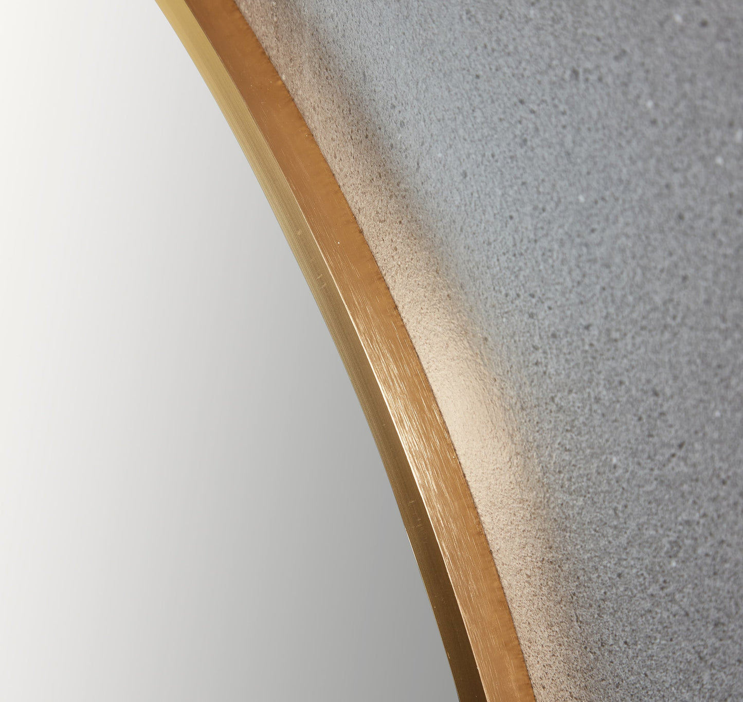 Spiegel rond 100 cm met koperen frame