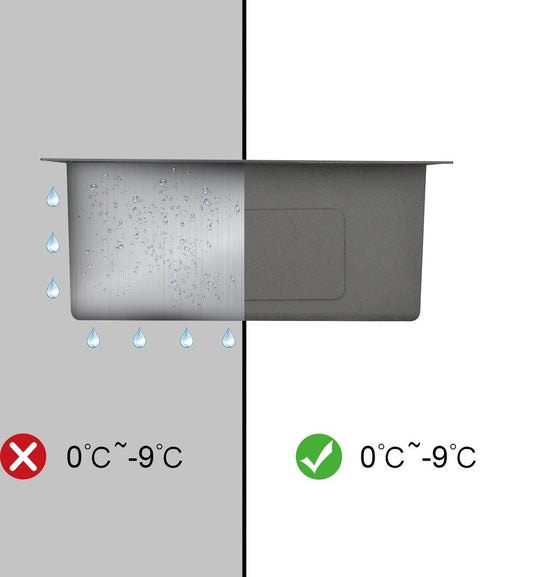 Fregadero Nurion Acero inoxidable 44,5 x 34,5 - Fregadero Cocina - Fregaderos Cocina - Fregadero Cocina - sin agujero para grifo