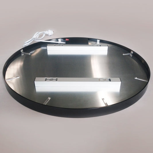 Spiegel rond 80 cm met gouden frame, led verlichting en anti condens