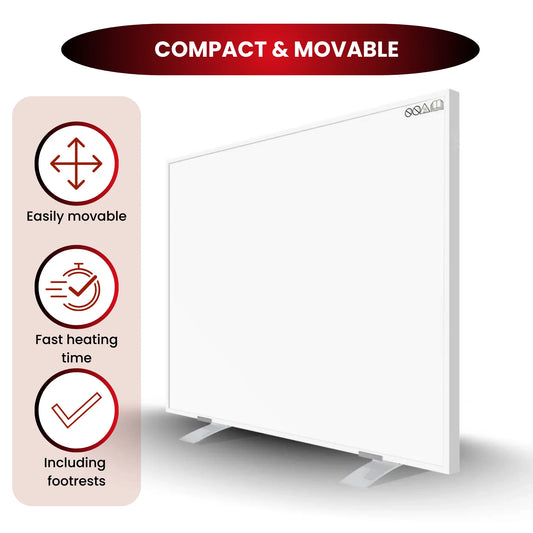 Serie QH-AK panel infrarrojo portátil 350, 450, 580 o 700 vatios