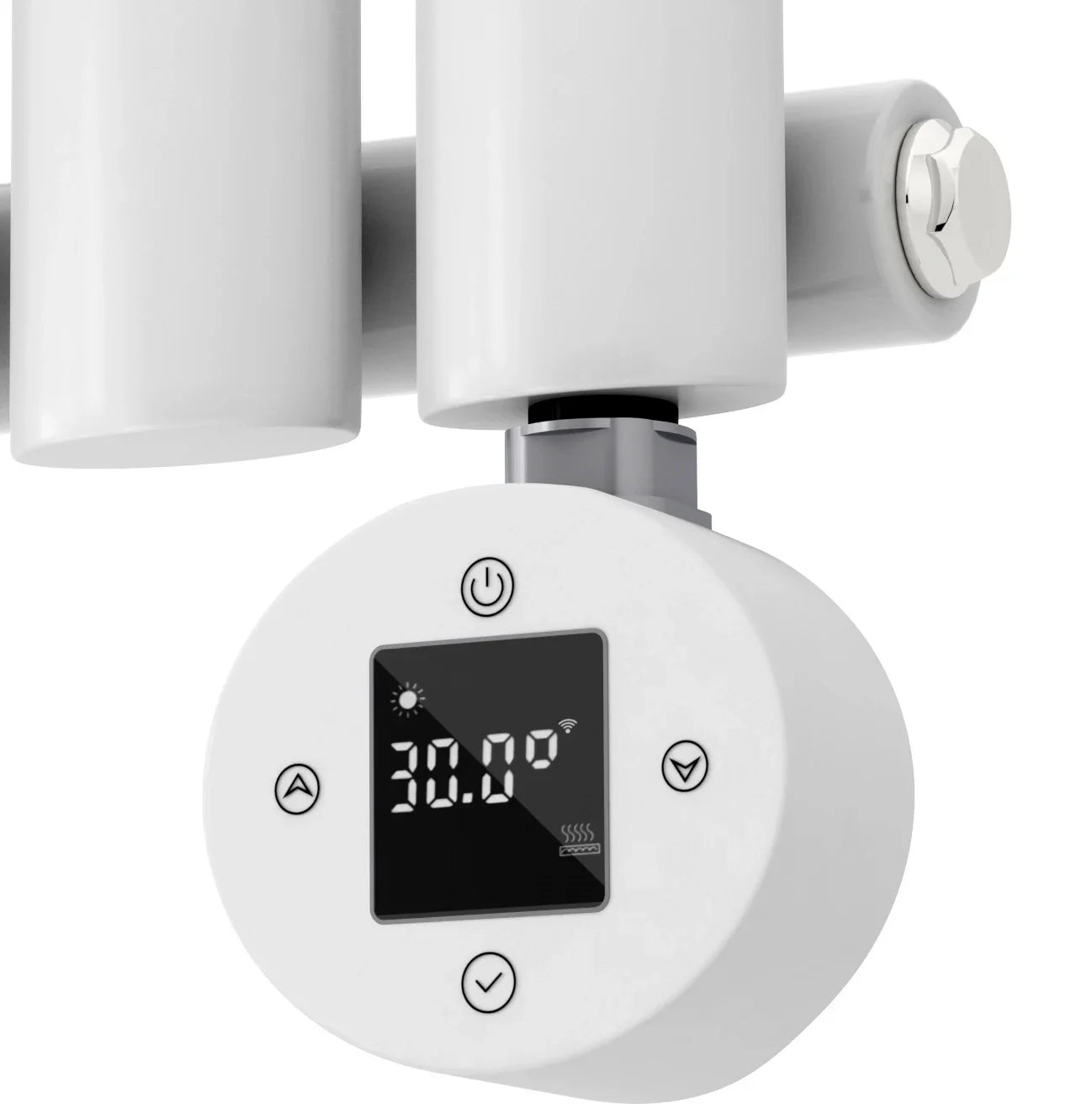 Radiador eléctrico vertical blanco con espejo 1200W NeoTherm