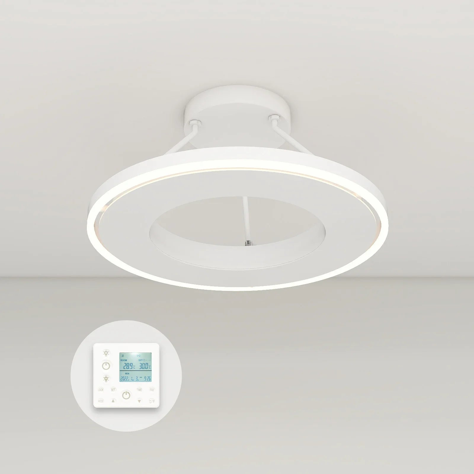 QH-GlowRing Serie panel de infrarrojos con iluminación LED 60 cm 1000 vatios