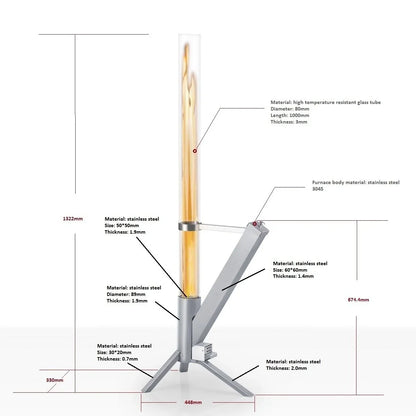P01 HeatRocket estufa de pellets Calefacción de calidad 5,0 kW