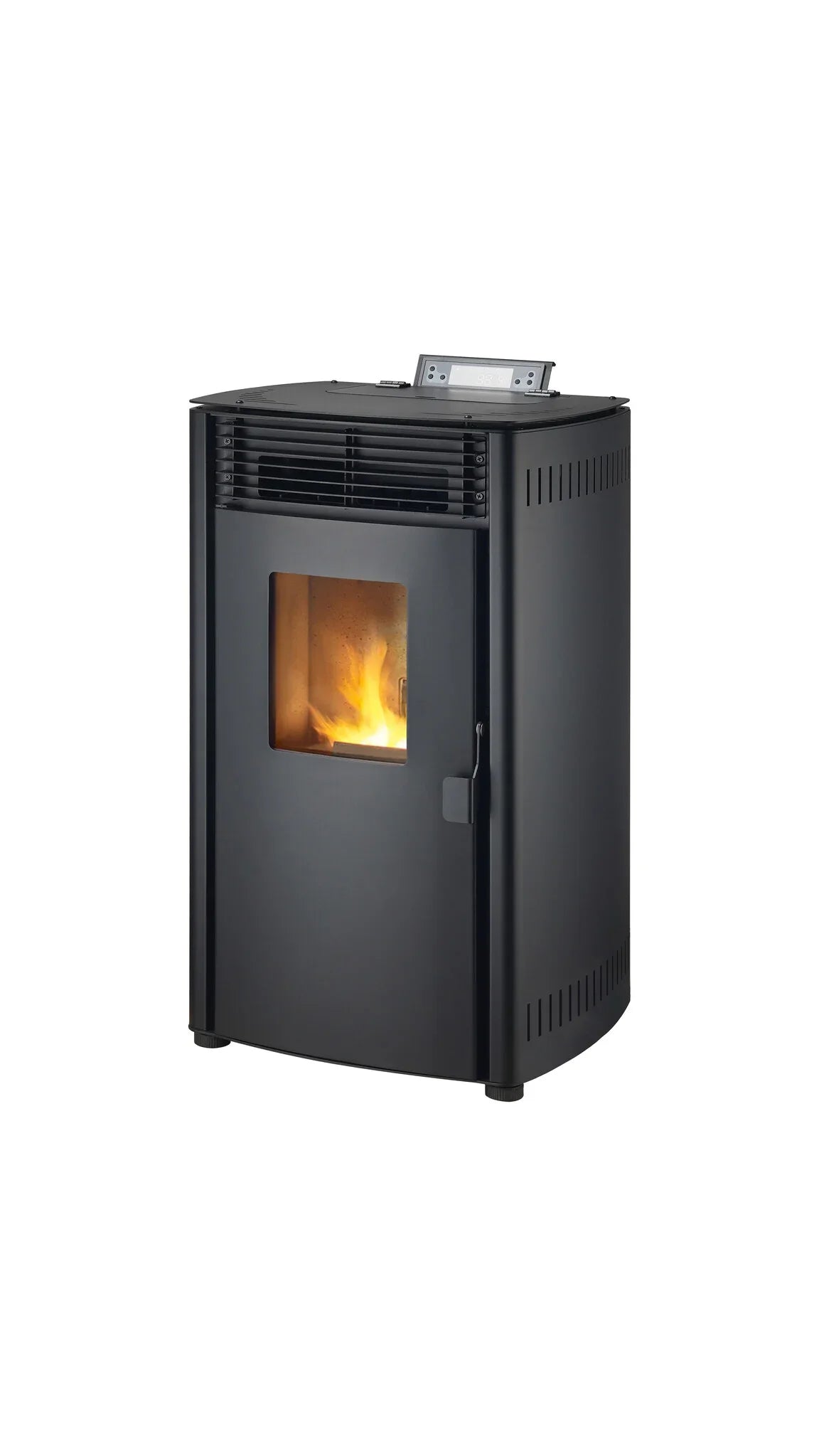 Stufa a pellet - 8.8KW - per 60-80 m2 - 5 livelli - timer - CR05 Nero