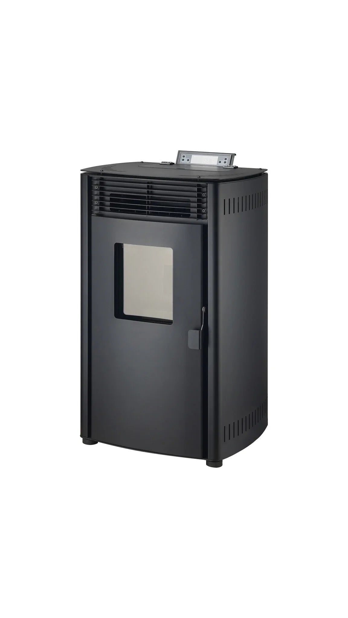 Estufa de pellets - 8.8KW - para 60-80 m2 - 5 niveles - temporizador - CR05 Negro