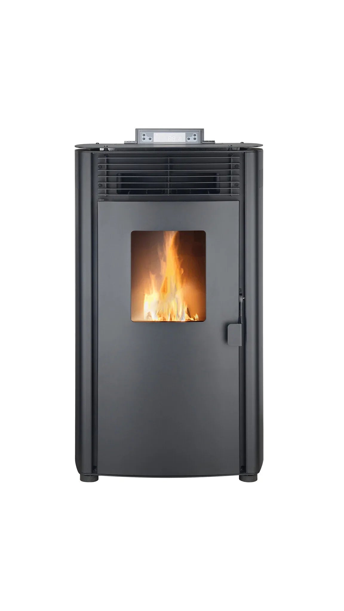 Estufa de pellets - 8.8KW - para 60-80 m2 - 5 niveles - temporizador - CR05 Negro
