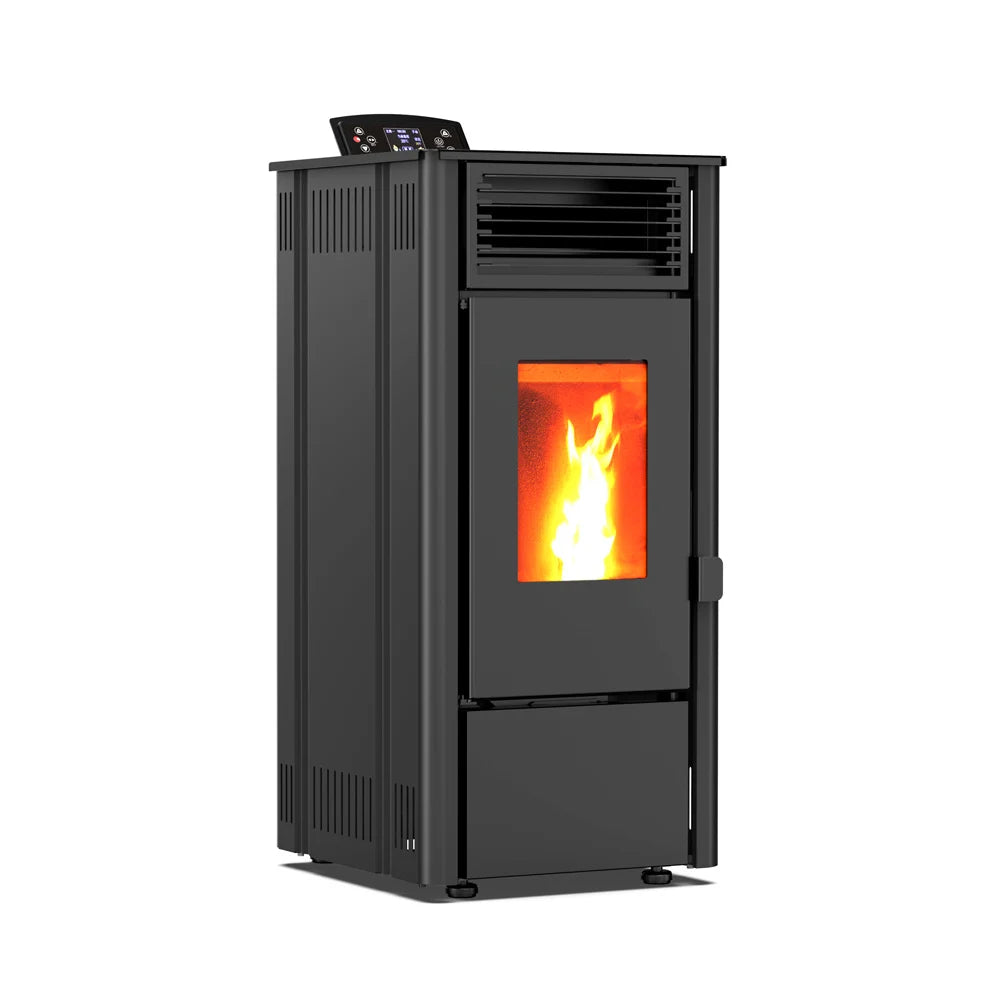 Estufa de pellets - 7.7 kW 70-80 m² - 5 niveles - temporizador - CR12