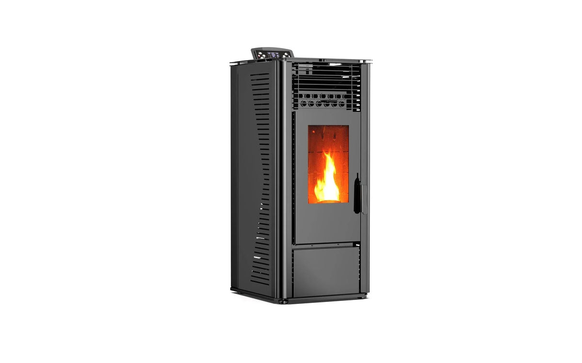 Stufa a pellet - 9,6 kW 80 - 90 m² - 5 livelli - timer - CR13