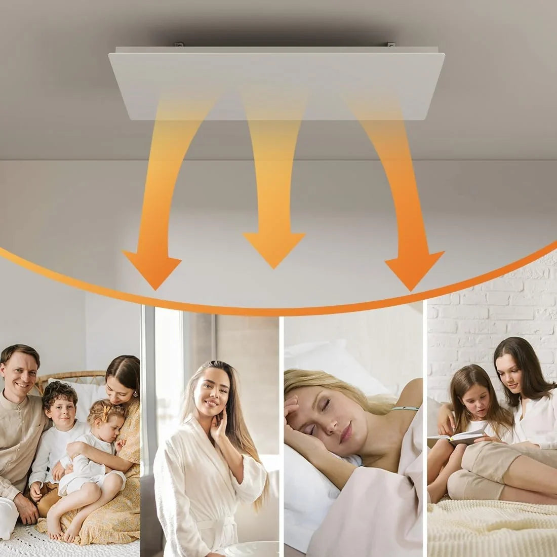 QH-ThermoAura Serie Wifi panel infrarrojo 750 vatios 61x33 cm