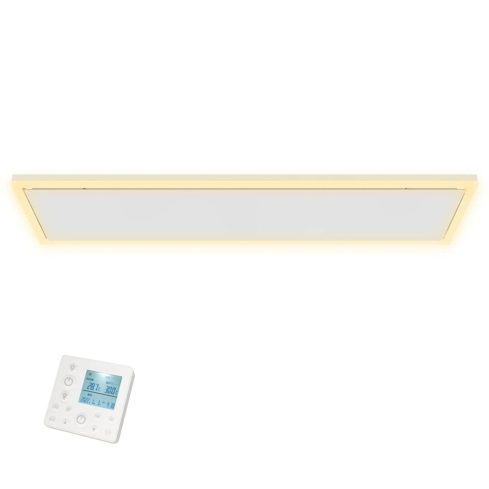 QH-InfraGlow Serie panel de infrarrojos con iluminación LED 135x39 cm 1700 vatios