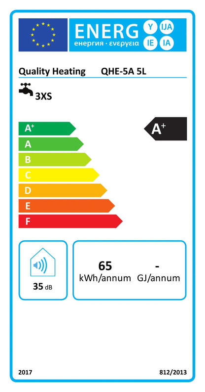 Calentador de zócalo calentador de cocina 5 Litros 2000Watt acero inoxidable QH-line