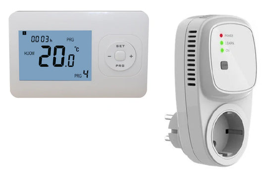 Termostato blanco QH-Basic con receptor enchufable incluido
