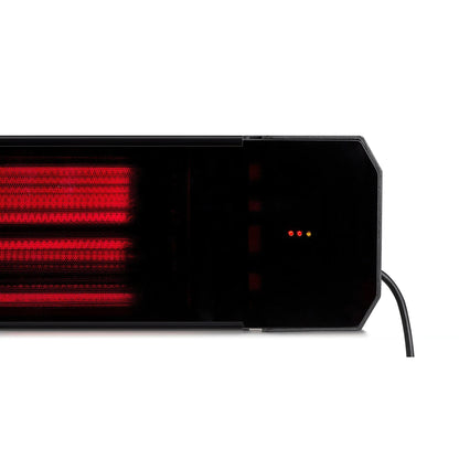 Calefactor infrarrojo de patio Calore negro 1600 - 2200Watt ajustable