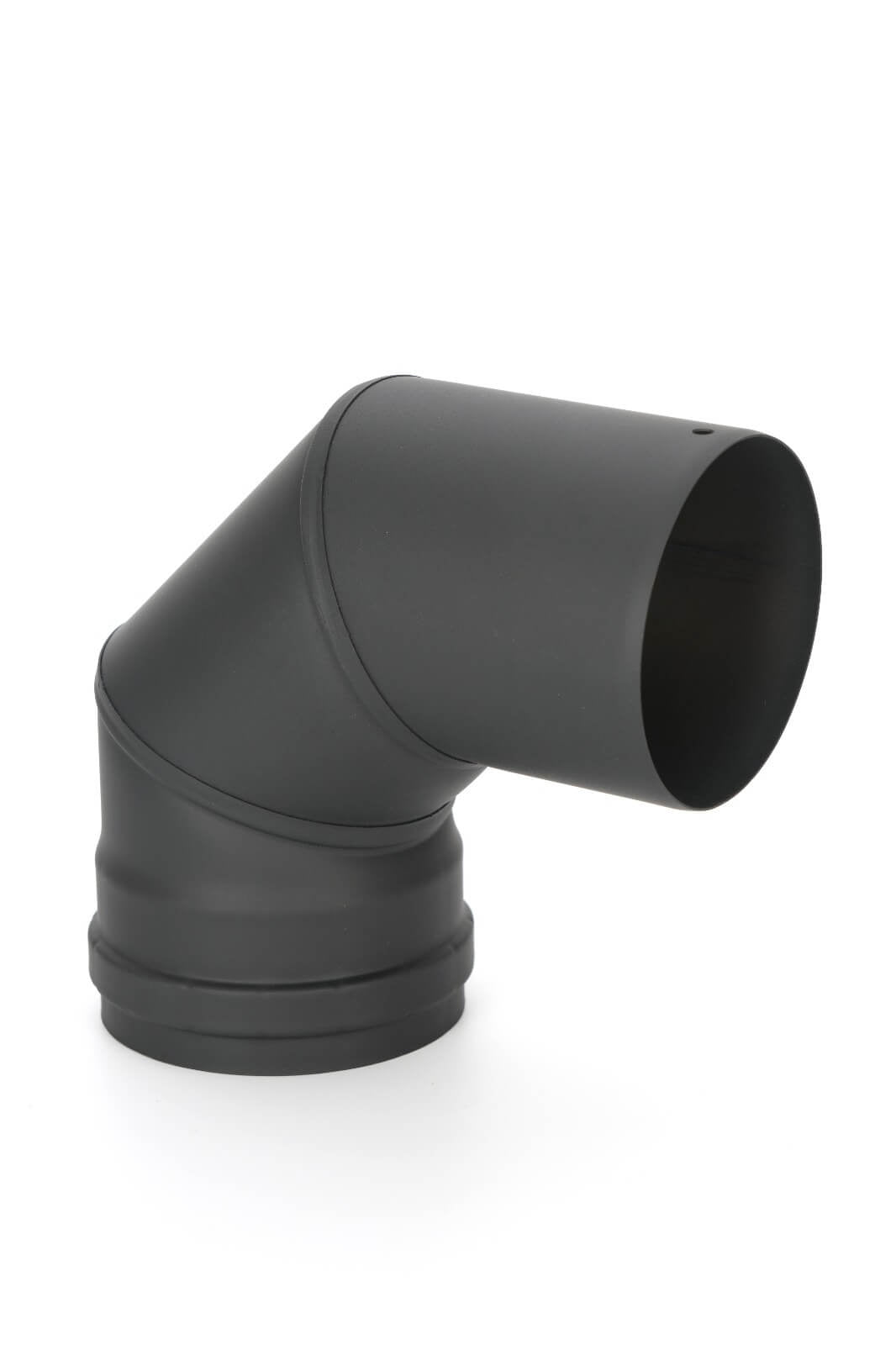 Juego de tubos para estufa de pellets - Ø 100 mm - acero al carbono - Modelo no eléctrico
