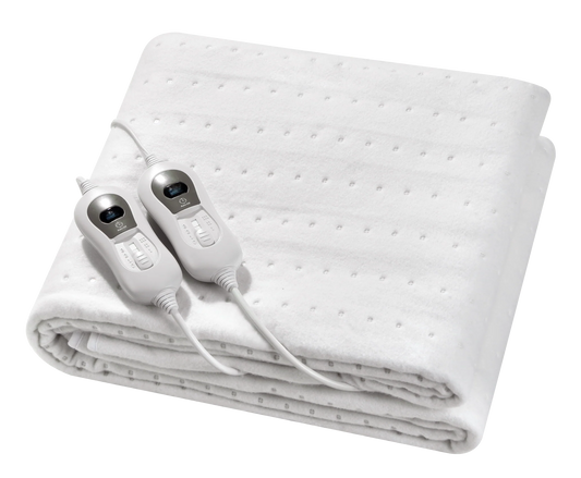 Manta eléctrica QH - 2 personas 160 x 140 cm con elásticos en las esquinas y controladores