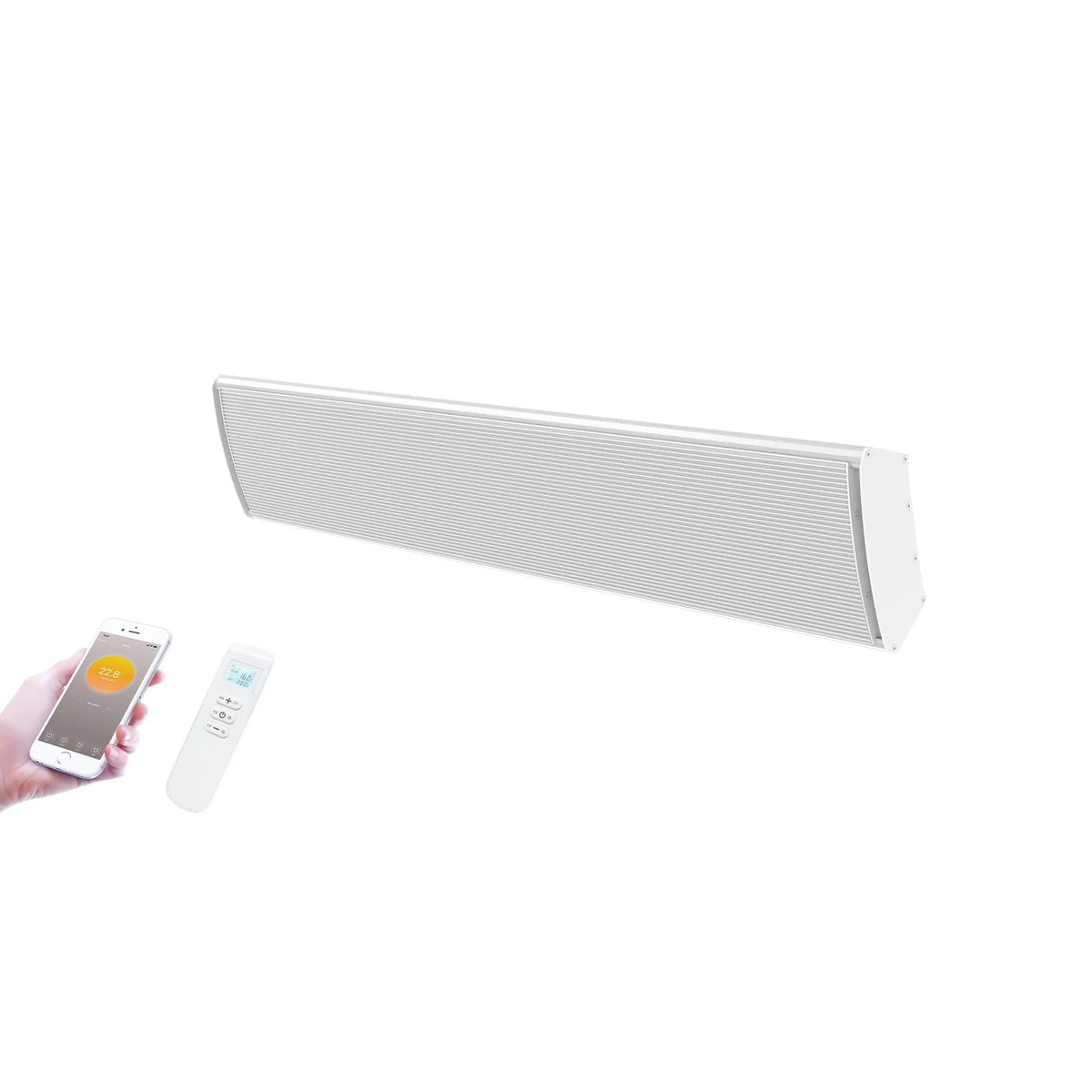 Infrarood terrasverwarmer Whitewarm Wifi 1800 - 2400Watt