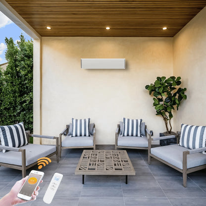 Infrarood terrasverwarmer Whitewarm Wifi 1800 - 2400Watt