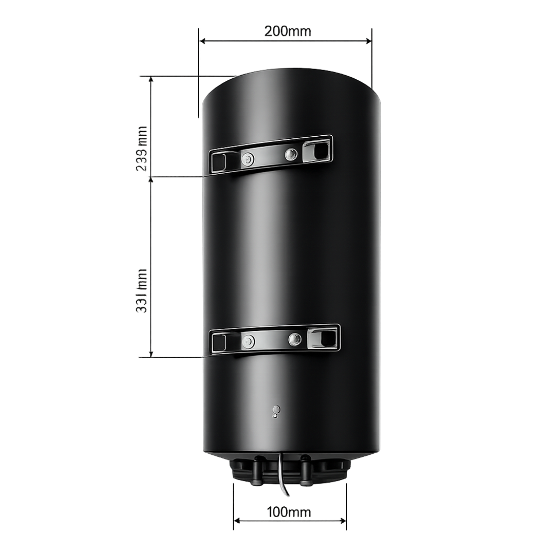 80 Liter QH V2 dual tank elektrische boiler met digitale bediening