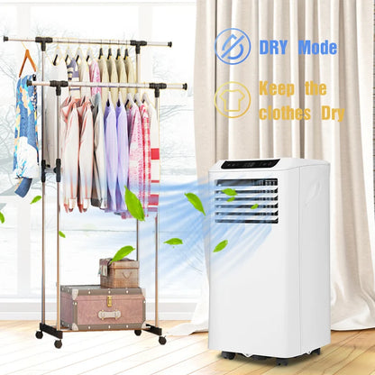 Mobiele airco Wifi ontvochtigen en ventileren met raamafdichting en luchtreiniger 7000btu