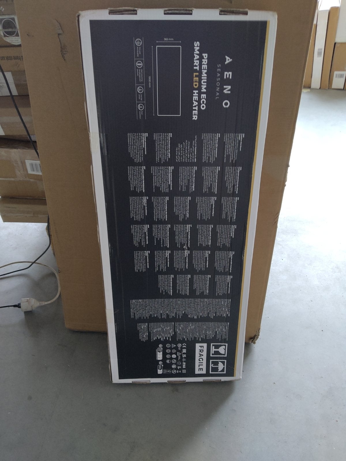 Tweedekans - AENO GH4S slimme infrarood verwarmingspaneel WIFI - 700 Watt - Black