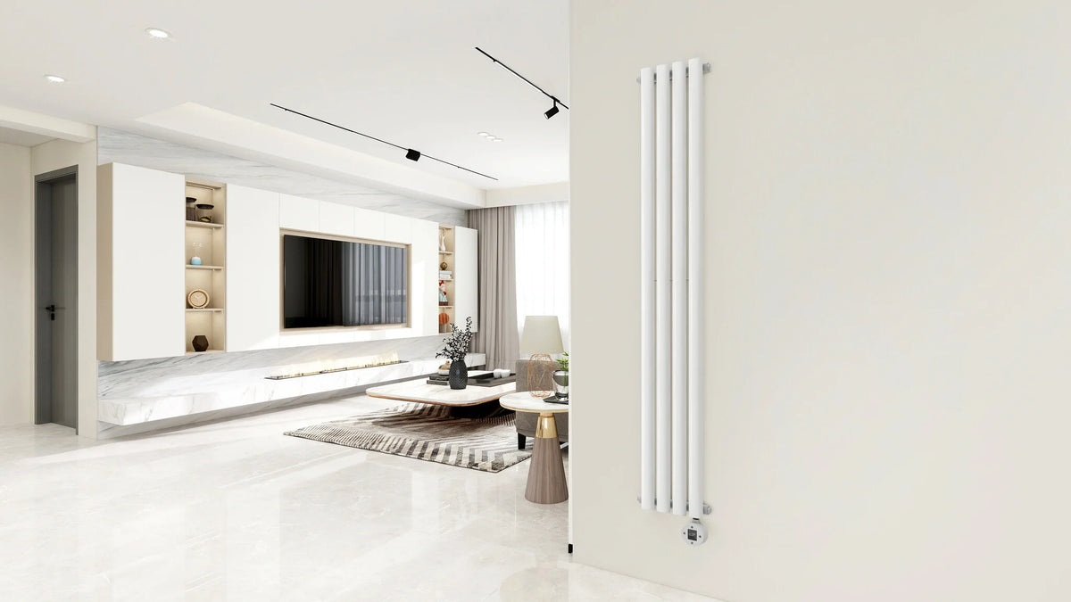 Seconda scelta - Radiatore elettrico verticale bianco Calysta 1000Watt - Predefinito