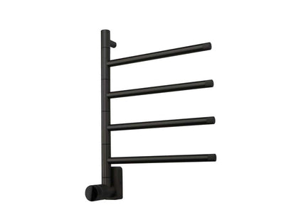 Elektrische handdoek radiator black met thermostaat