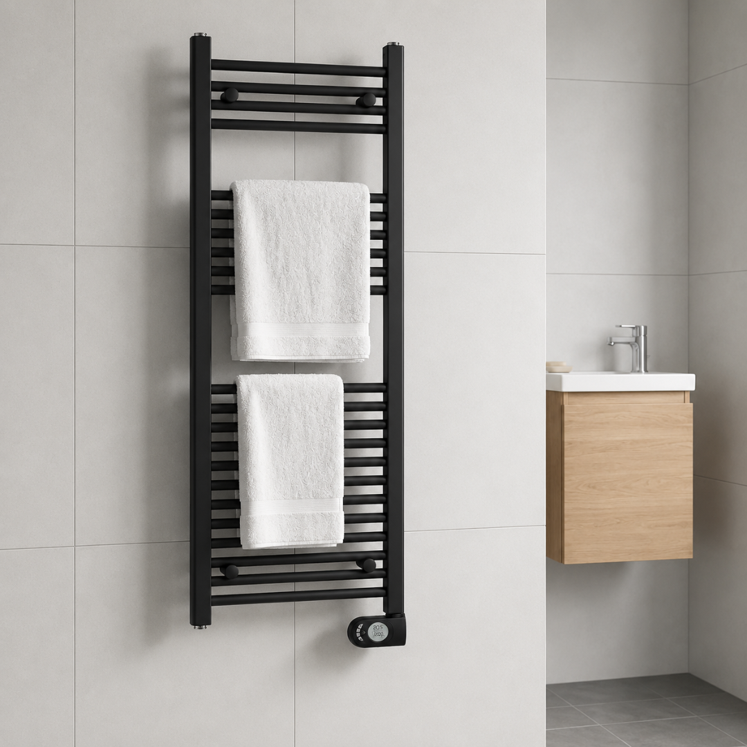 Adax Comfort elektrische handdoekradiator 300-600Watt zwart