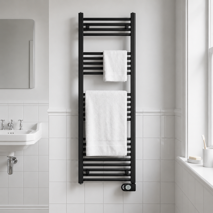 Adax Comfort elektrische handdoekradiator 300-600Watt zwart