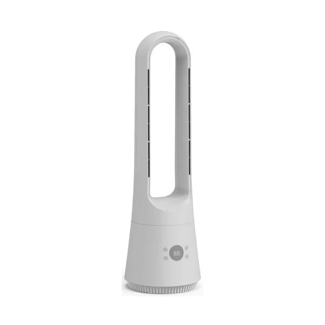 Ventilatore dal design elegante con telecomando, timer e funzione aroma