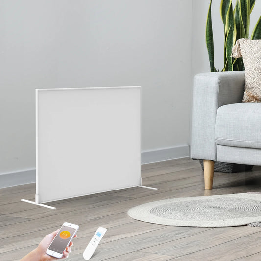Tweedekans - QH-SP Wifi remote control verplaatsbaar infraroodpaneel 350, 450 en 700Watt - 450Watt 60 x 60 cm