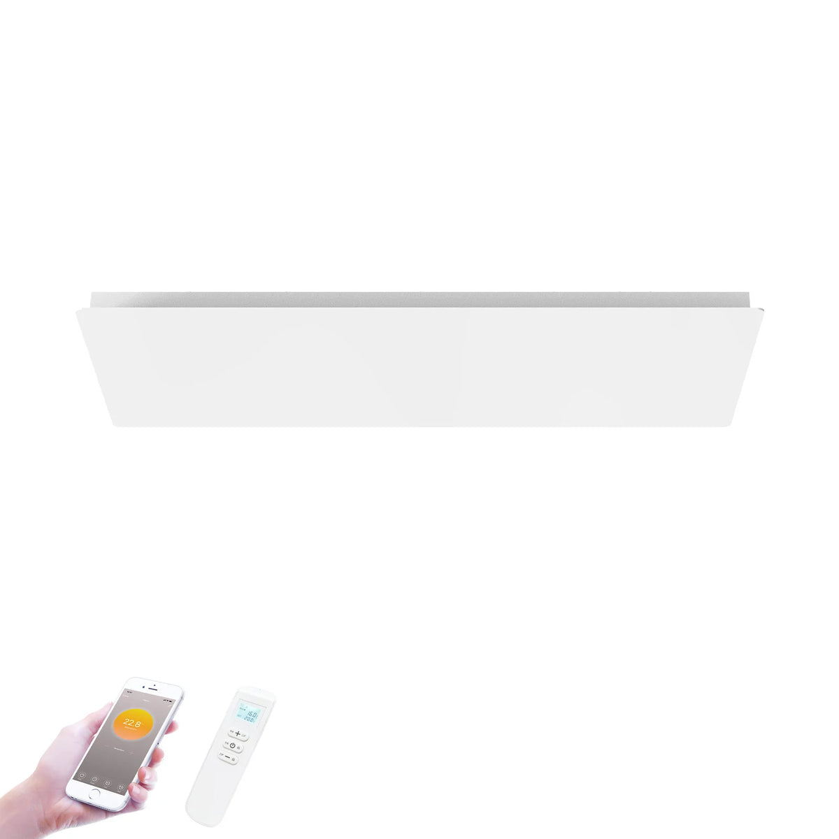 Seconda scelta - QH-ThermoAura Serie Wi‑Fi pannello a infrarossi 750 W 61x33 cm - Predefinito