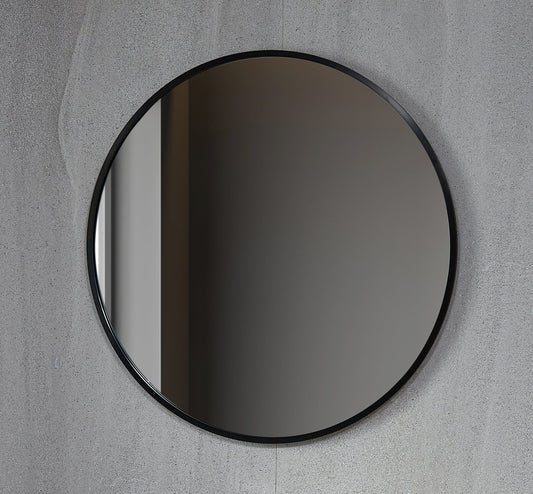 Tweedekans - Spiegel rond 80 cm met zwart frame - Default