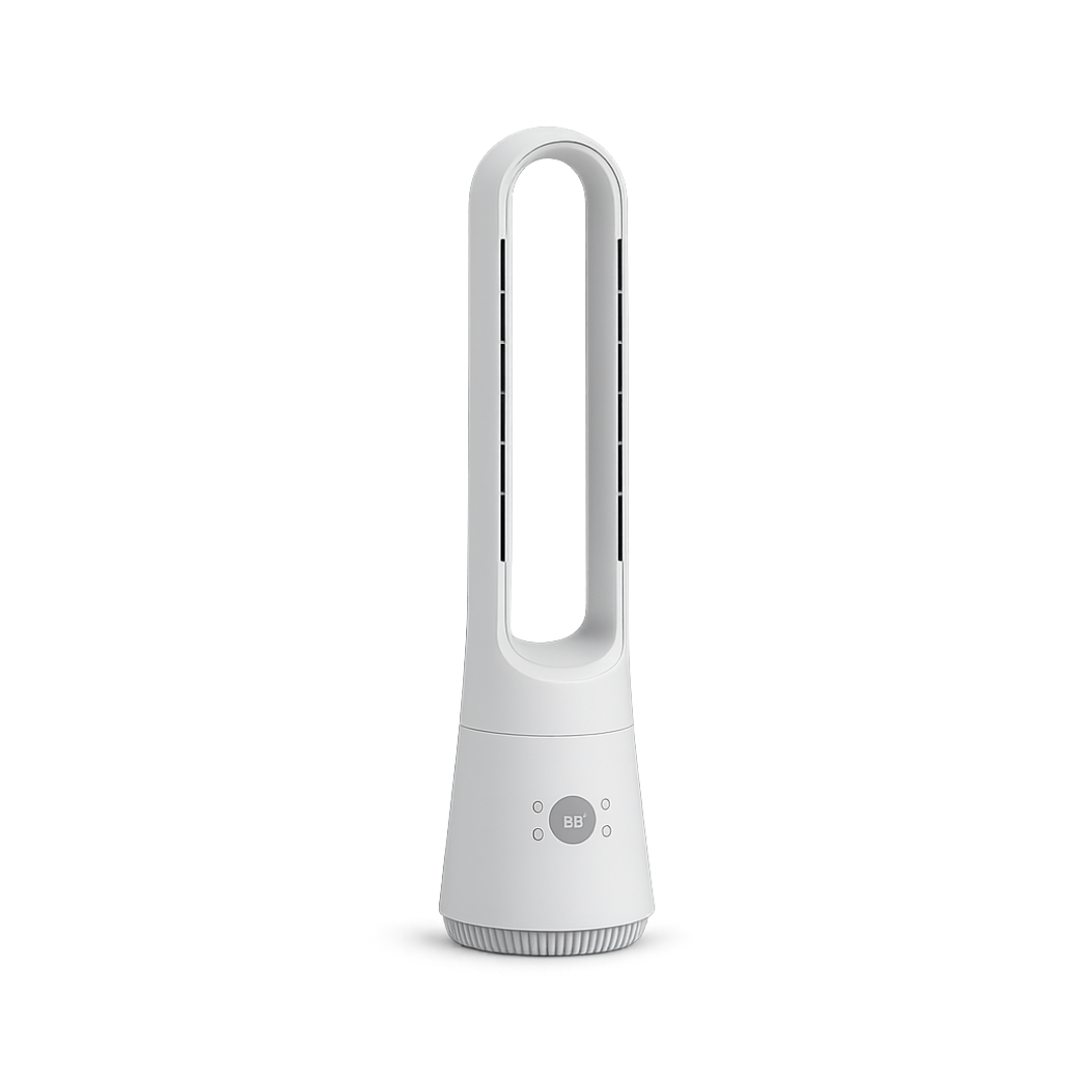 Ventilatore di design con telecomando, timer e funzione aroma