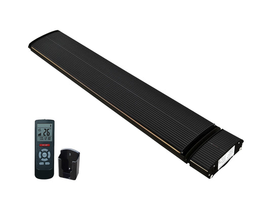 Tweedekans - Infrarood terrasverwarmer black heater instelbaar met 1800 - 2400Watt - 2400 Watt