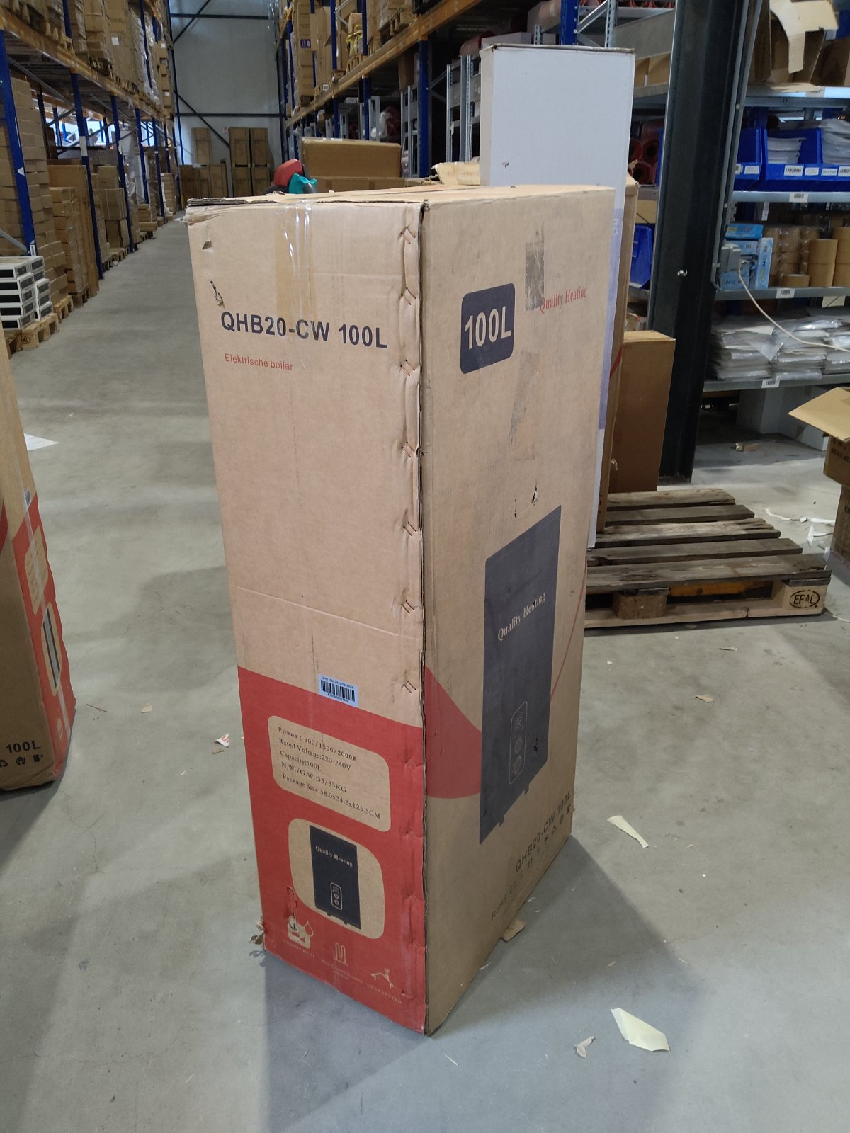 Tweedekans - 100 Liter QH dual elektrische boiler met mechanische bediening - Default