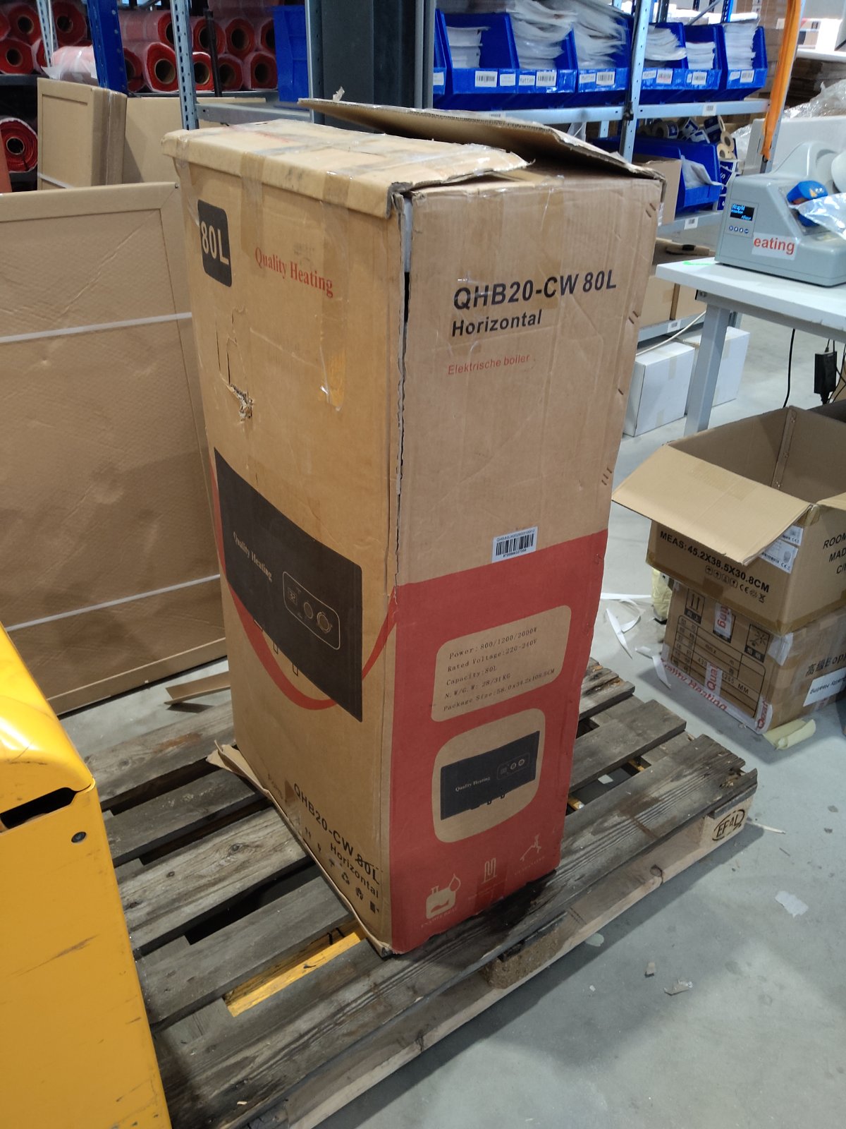 Tweedekans - 80 Liter QH dual horizontaal elektrische boiler met digitale bediening - 80 Liter QH dual horizontaal elektrische boiler met digitale bediening