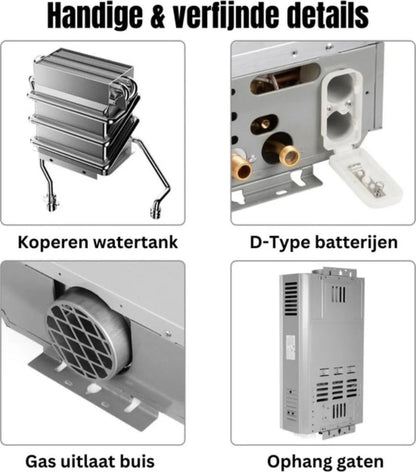 Tweedekans - Propaan geiser - LPG geiser - 12 Liter