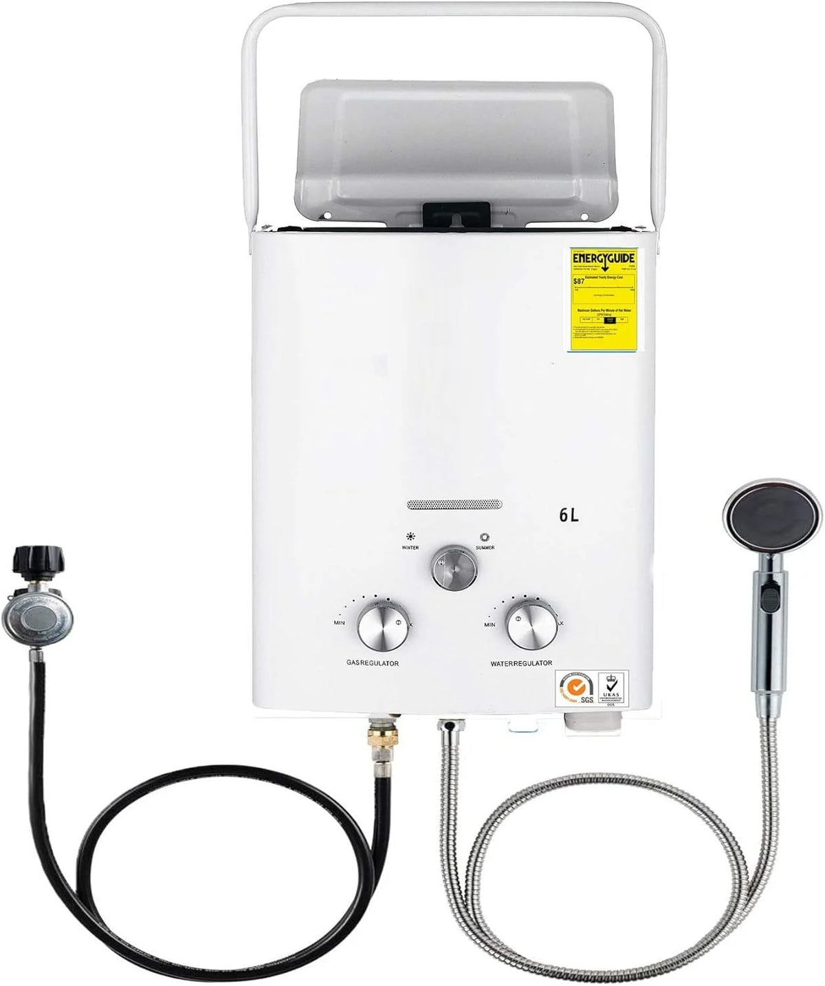 Seconda scelta - Scaldabagno a propano - Scaldabagno LPG 6 litri/minuto - Boiler 6 litri