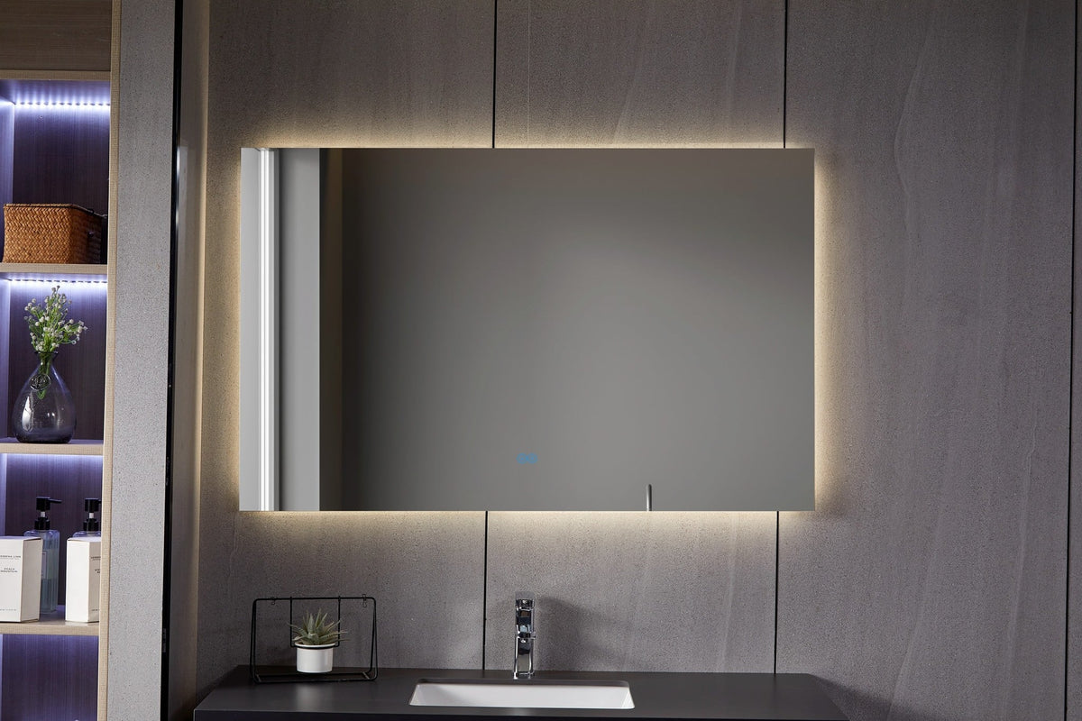 Seconda scelta - Specchio senza cornice con LED, antiappannamento 75 x 140 cm - Predefinito