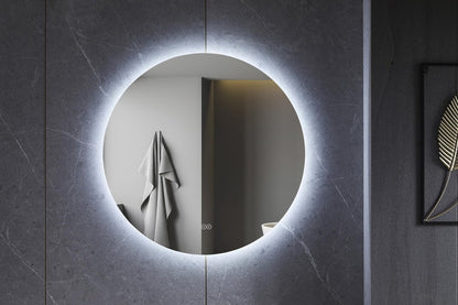 Tweedekans - Spiegel rond 60 cm frameloos, rondom led verlichting en anti condens - Default