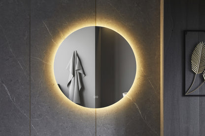 Tweedekans - Spiegel rond 60 cm frameloos, rondom led verlichting en anti condens - Default