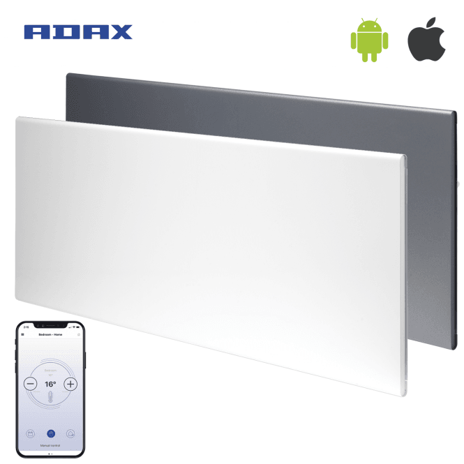 Tweedekans - Adax neo Wifi elektrische verwarming - 1400 Watt 21 x 186 cm