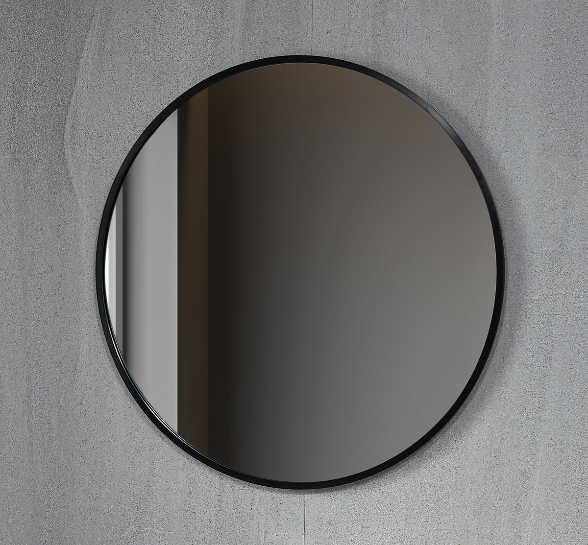 Seconda scelta - Specchio rotondo 100 cm con cornice nera - Predefinito