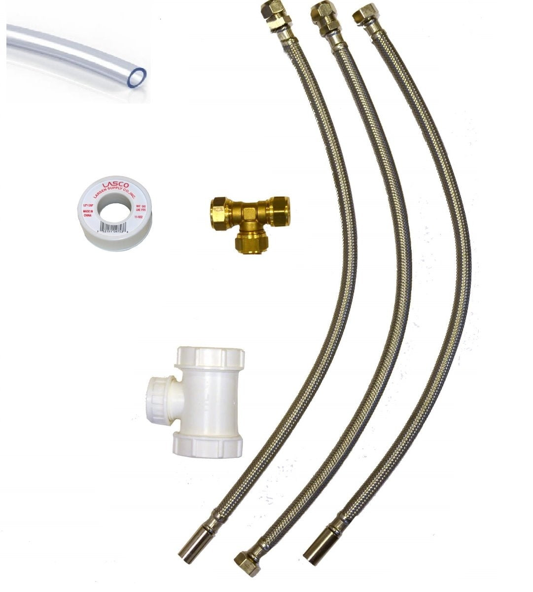 Seconda keuze - Set di raccordo per scaldabagni da cucina universale - Predefinito