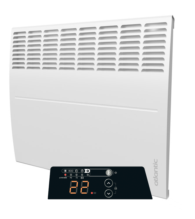 Seconda scelta - Ecoflex Atlantic stufa elettrica con termostato regolabile - 1000 Watt - 46cm (l) x 46cm (a)