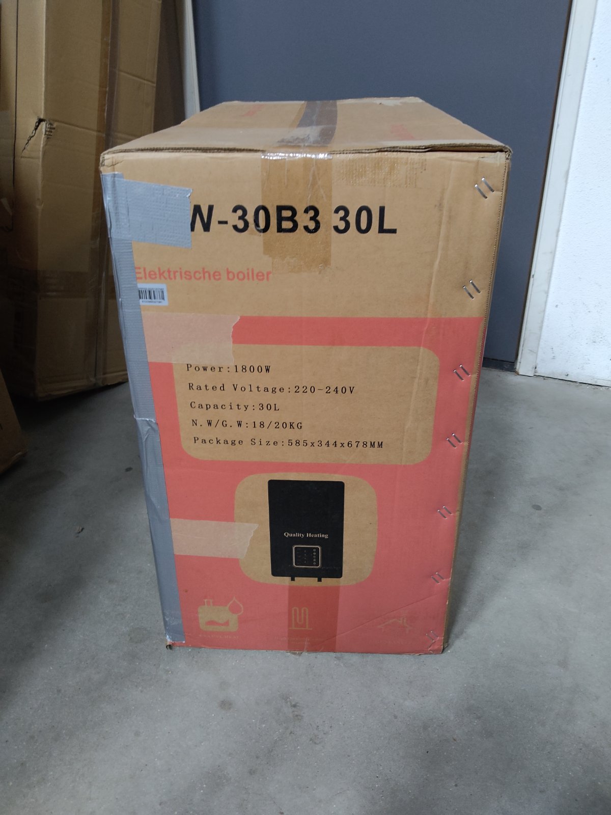 Tweedekans - 30 Liter Performance QH Wifi dual elektrische boiler met digitale bediening - 30 Liter Performance QH Wifi