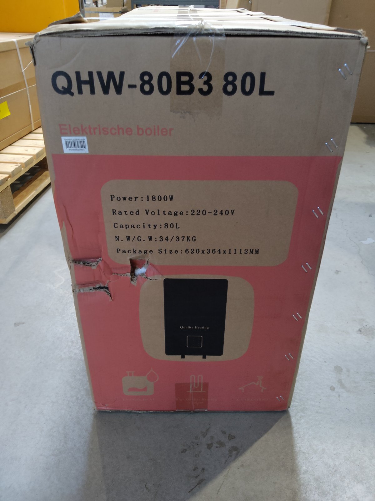 Tweedekans - 80 Liter Performance QH Wifi dual elektrische boiler met digitale bediening - 80 Liter Performance QH Wifi